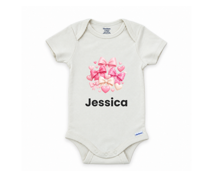 DESIGN D - Jessica pink bows and hearts