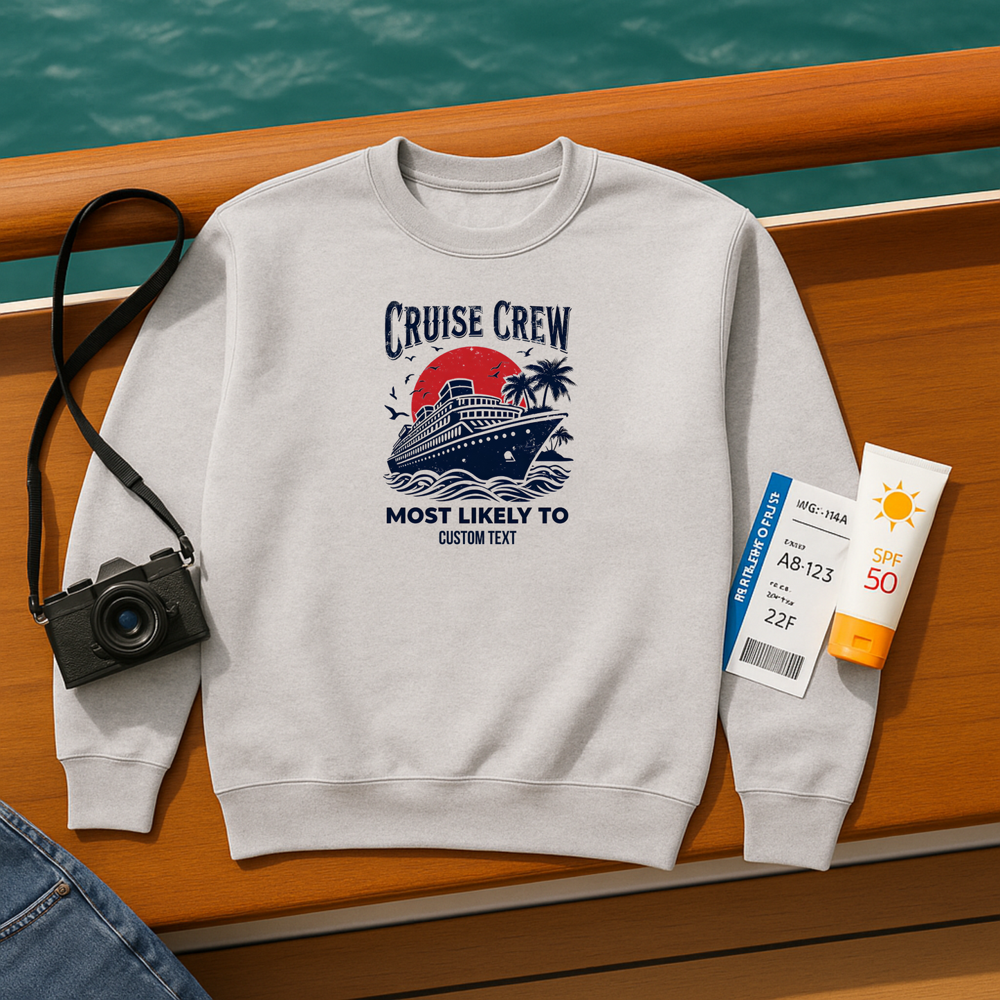 Custom Cruise Crew Unisex Sweatshirt, Cruise Mose Likely to, Cruise Shirts, Group Cruise Shirt, Birthday Cruise Sweatshirt, Family Cruise Sweatshirt
