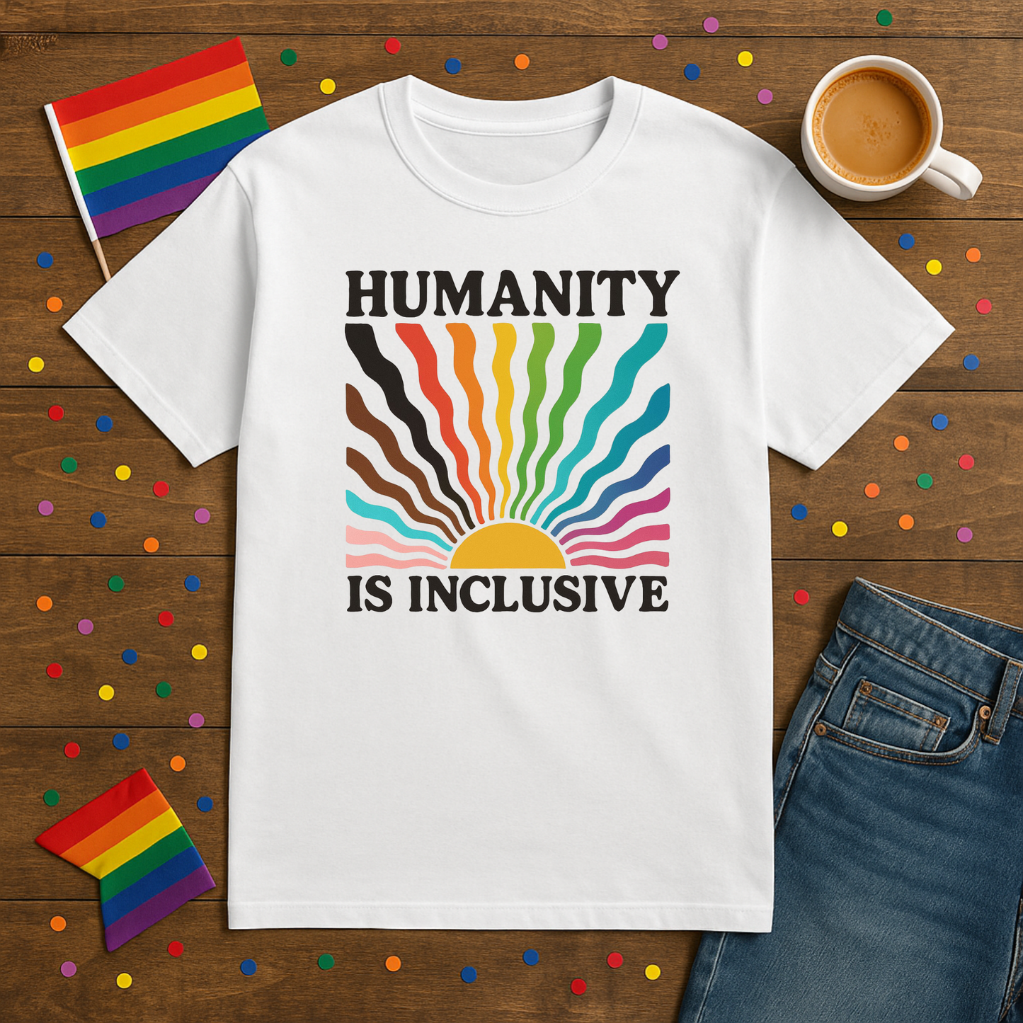Pride Month Shirt, Humanity is Inclusive Tee, Bisexual Shirt, Transgender Tee, Queer Shirt, LGBT Shirt, Pridemonth, Gay Pride