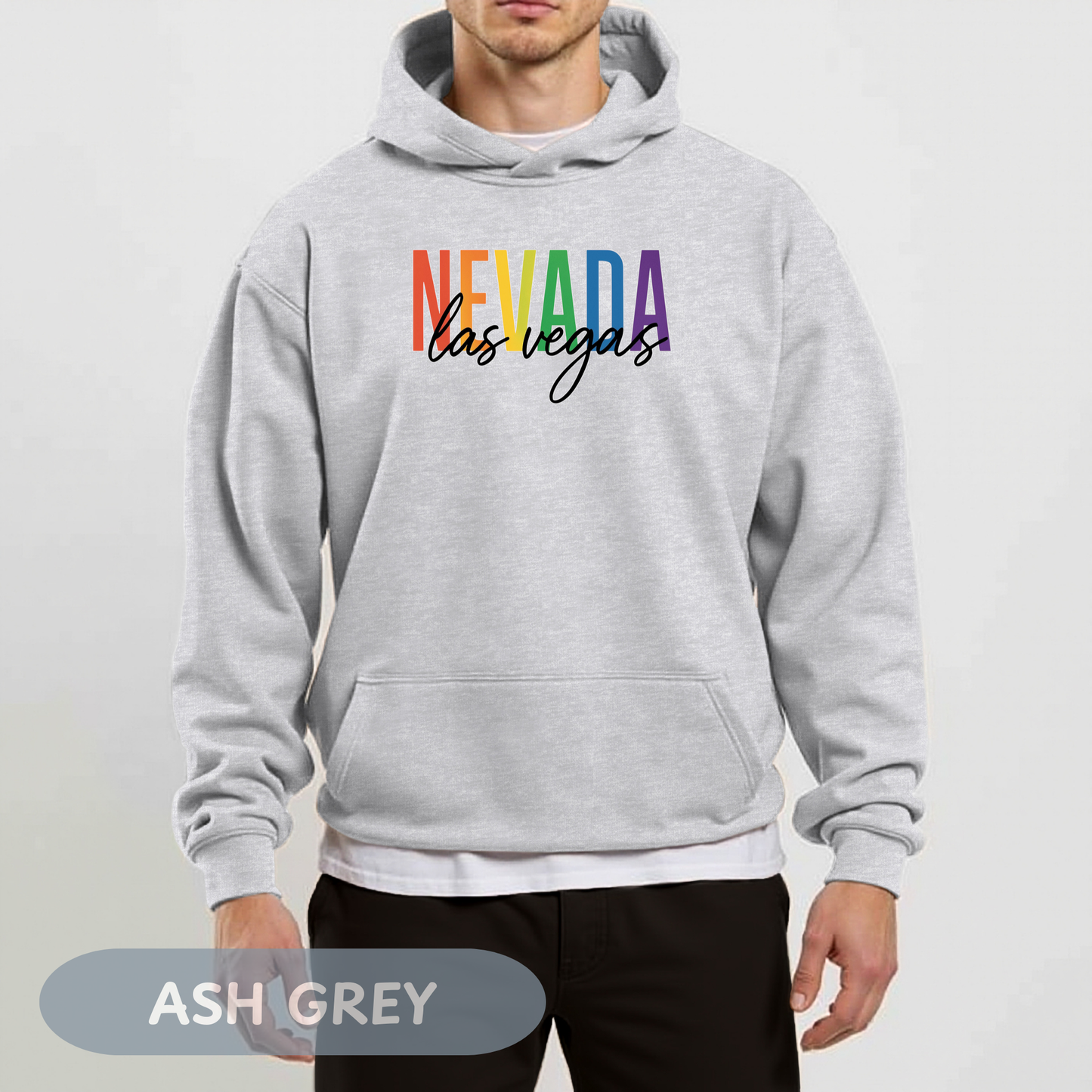 Pride Month Las Vegas Nevada Hoodie, Bisexual Pride Sweatshirt, Transgender Hoodie, Queer Shirt, LGBT Apparel