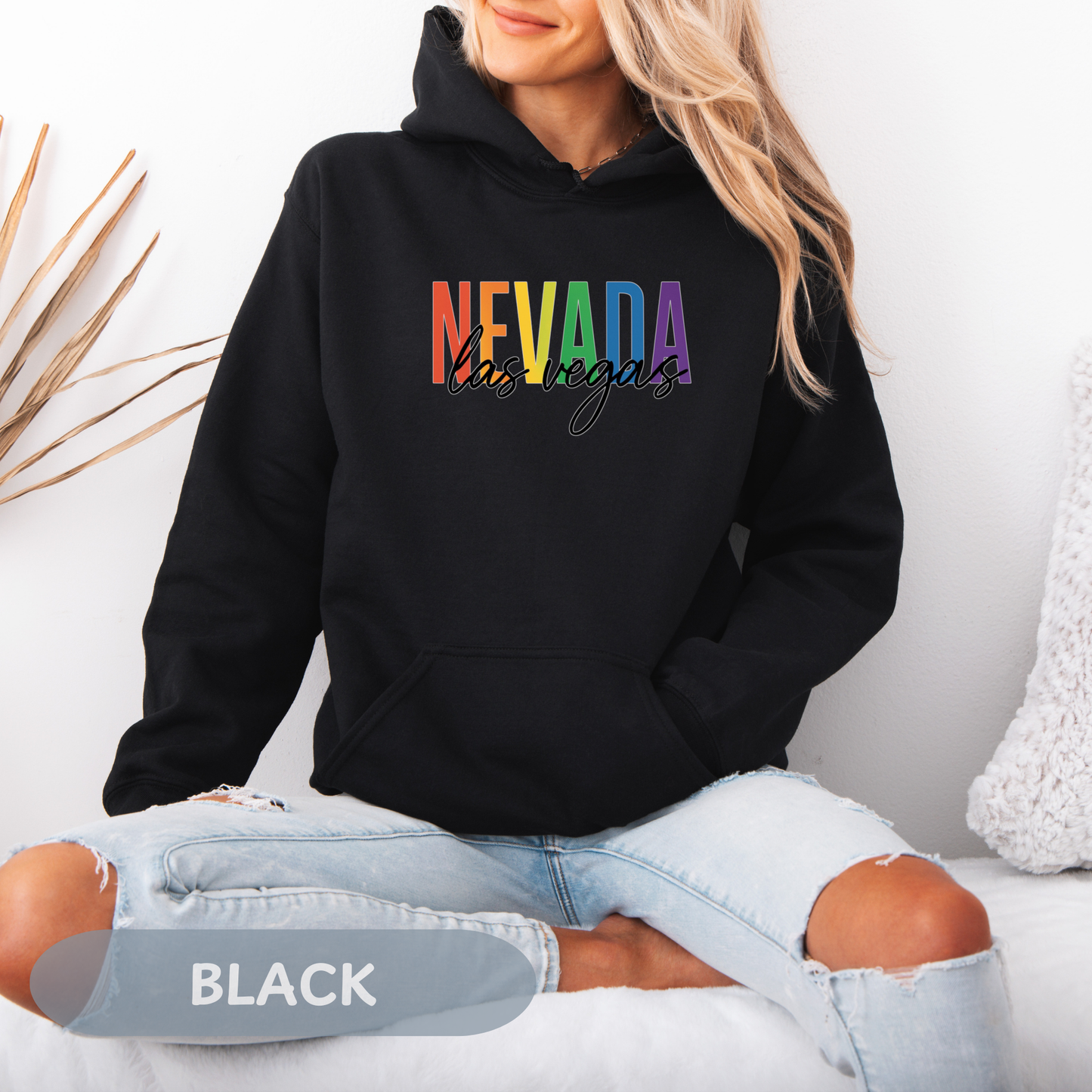 Pride Month Las Vegas Nevada Hoodie, Bisexual Pride Sweatshirt, Transgender Hoodie, Queer Shirt, LGBT Apparel