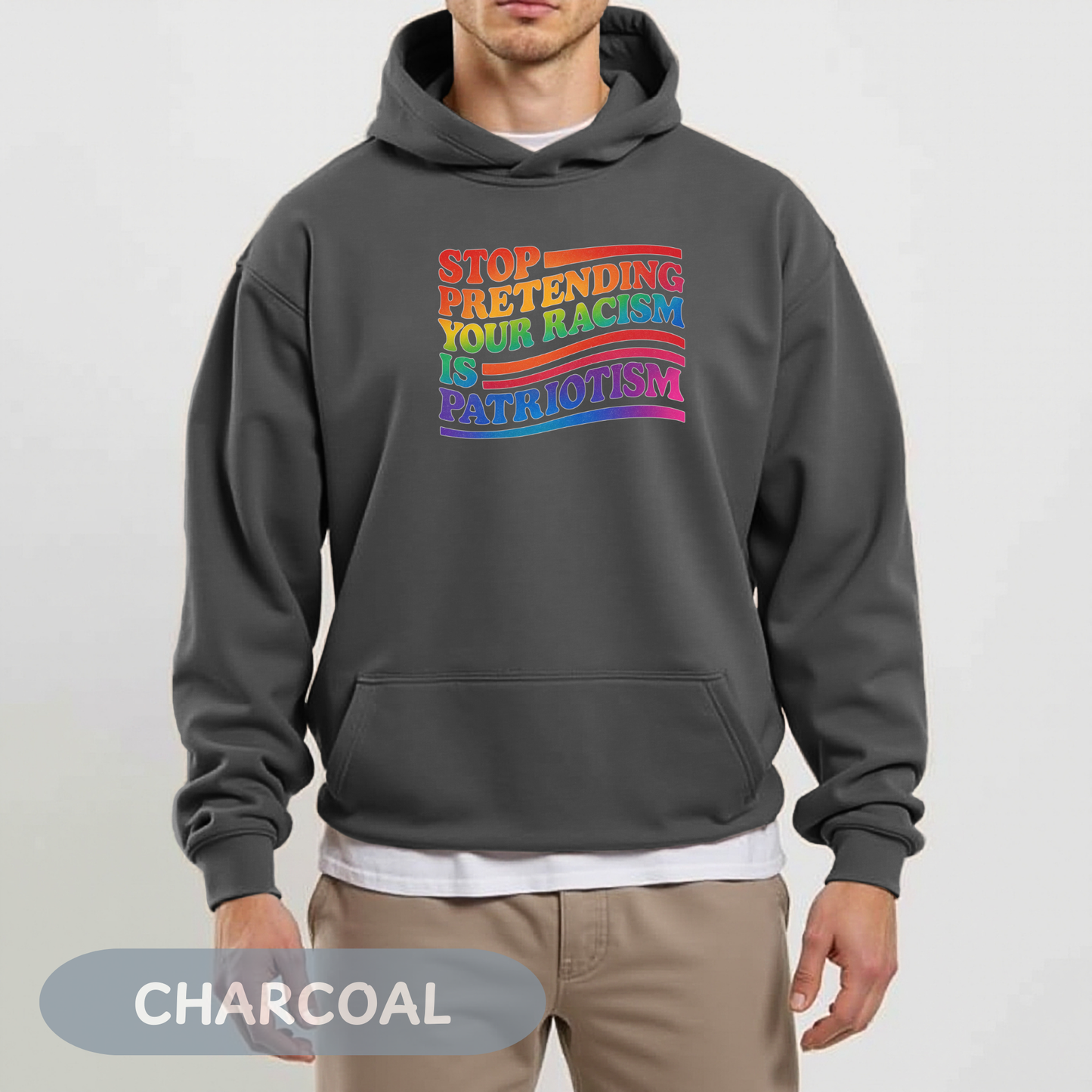 Pride Month Unisex Hooded Hoodie, Pride Month Hoodie, Stop Racism Hoodie, LGBT Hoodie, Queer Hoodie, Bisexual Pride