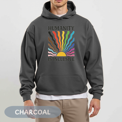 Pride Month Hoodie, Humanity is Inclusive, Pridemonth, Bi Pride Hoodie, Queer Hoodie, LGBT Pride Outfit, Gay Rights Hoodie, Gay awareness