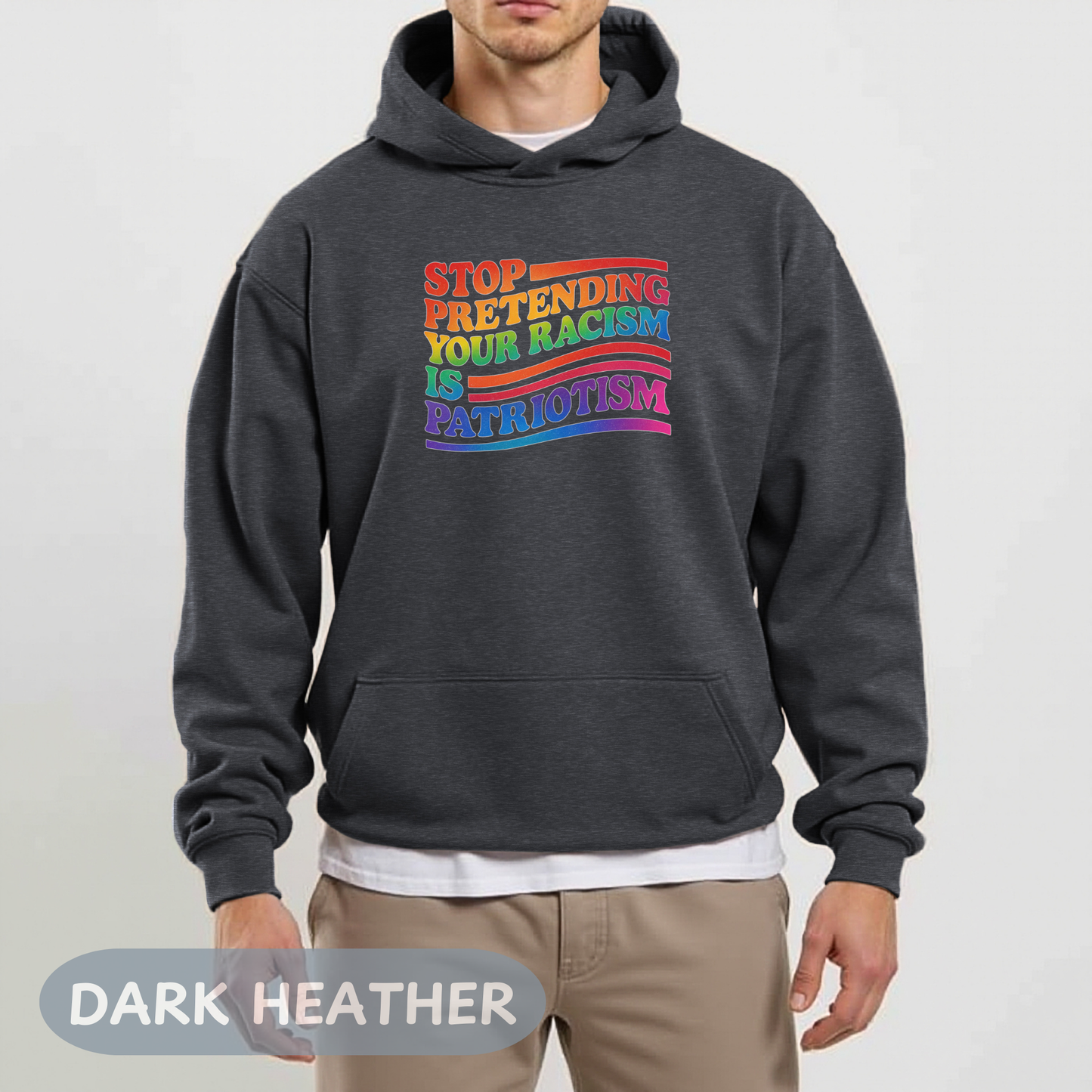 Pride Month Unisex Hooded Hoodie, Pride Month Hoodie, Stop Racism Hoodie, LGBT Hoodie, Queer Hoodie, Bisexual Pride