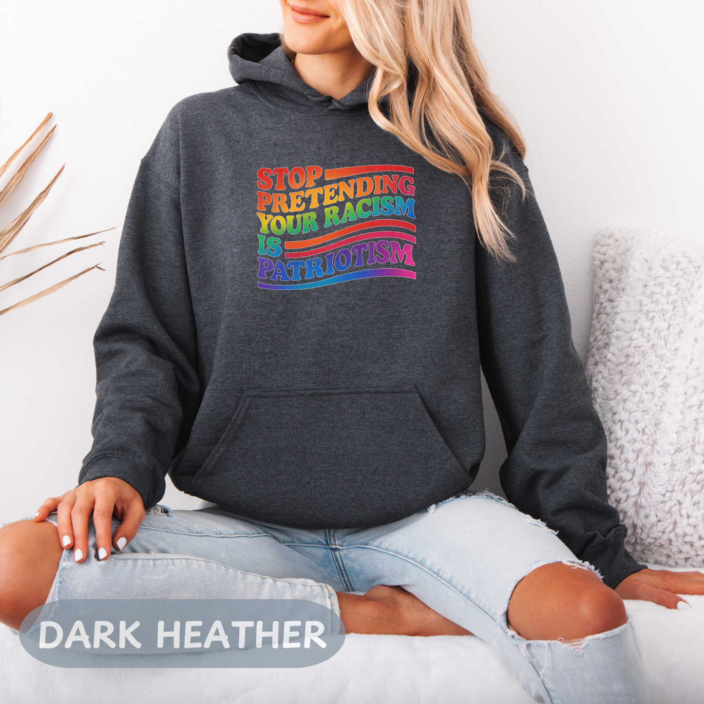 Pride Month Unisex Hooded Hoodie, Pride Month Hoodie, Stop Racism Hoodie, LGBT Hoodie, Queer Hoodie, Bisexual Pride