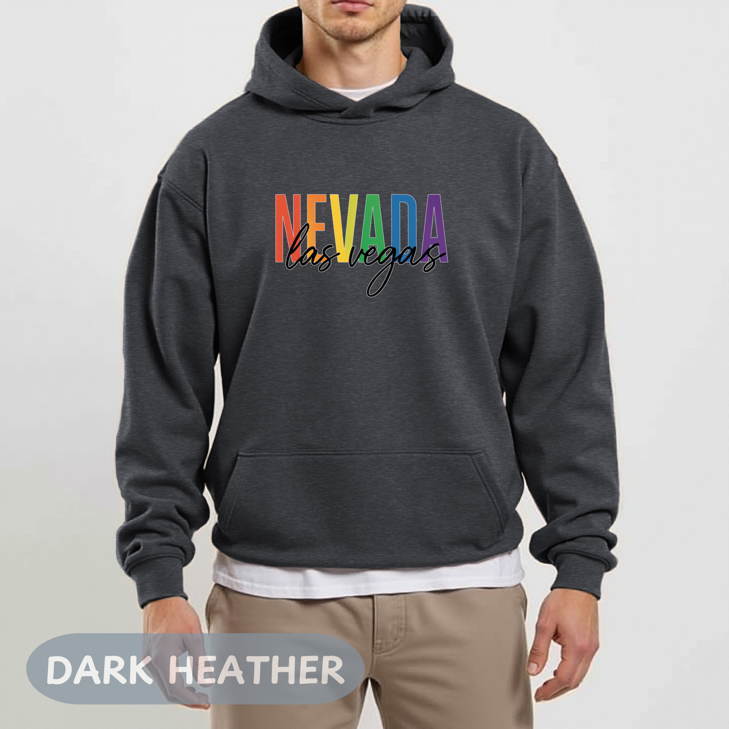 Pride Month Las Vegas Nevada Hoodie, Bisexual Pride Sweatshirt, Transgender Hoodie, Queer Shirt, LGBT Apparel