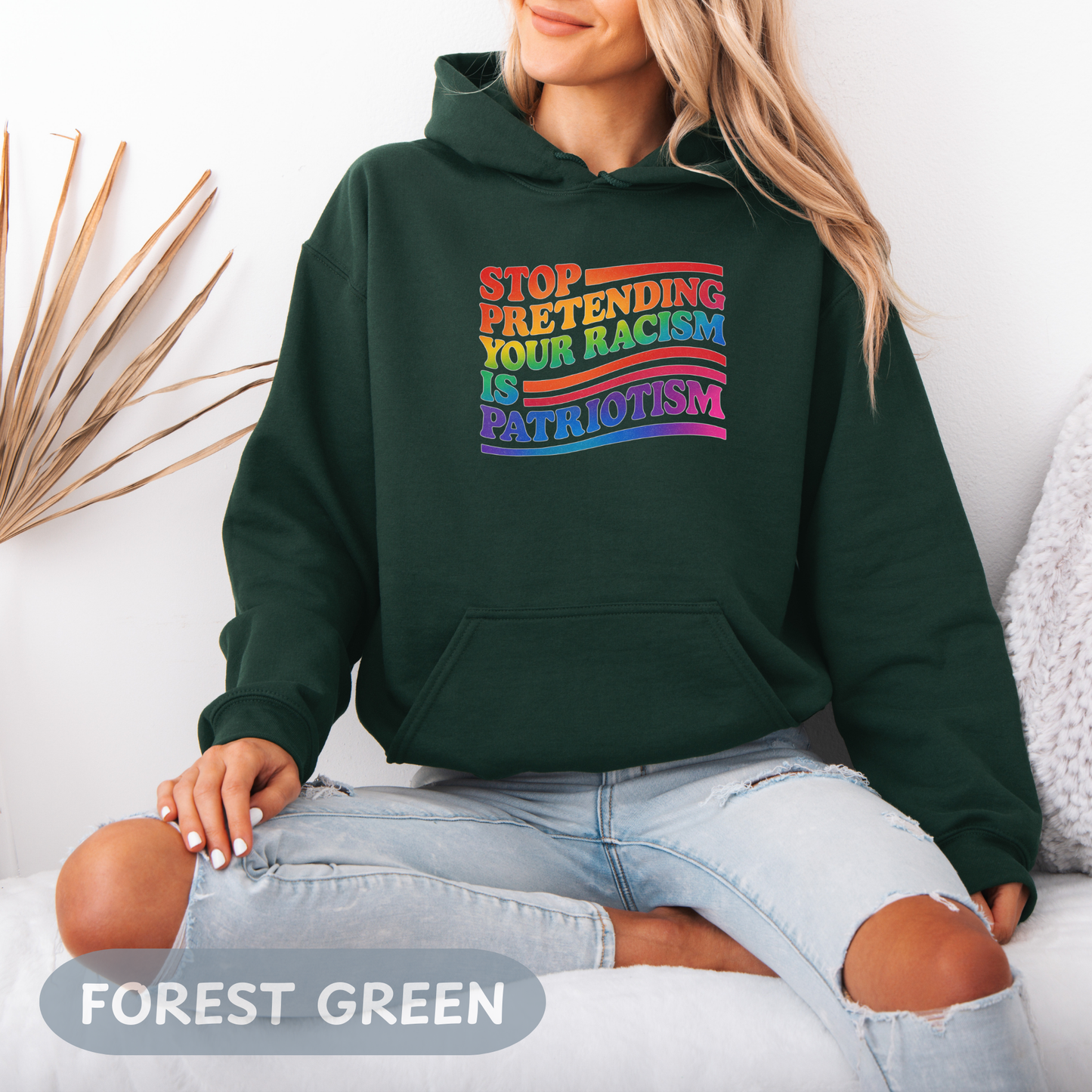 Pride Month Unisex Hooded Hoodie, Pride Month Hoodie, Stop Racism Hoodie, LGBT Hoodie, Queer Hoodie, Bisexual Pride