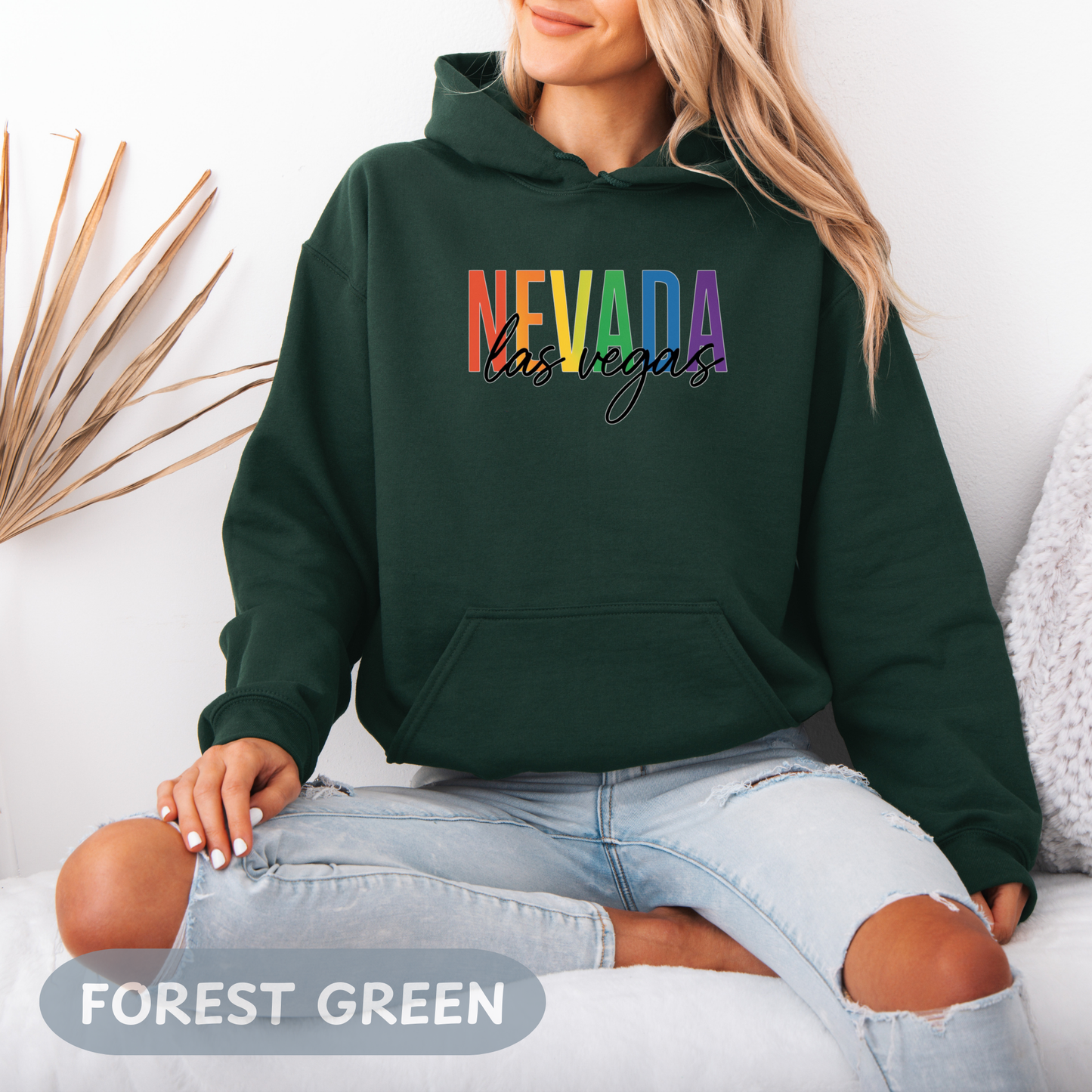 Pride Month Las Vegas Nevada Hoodie, Bisexual Pride Sweatshirt, Transgender Hoodie, Queer Shirt, LGBT Apparel