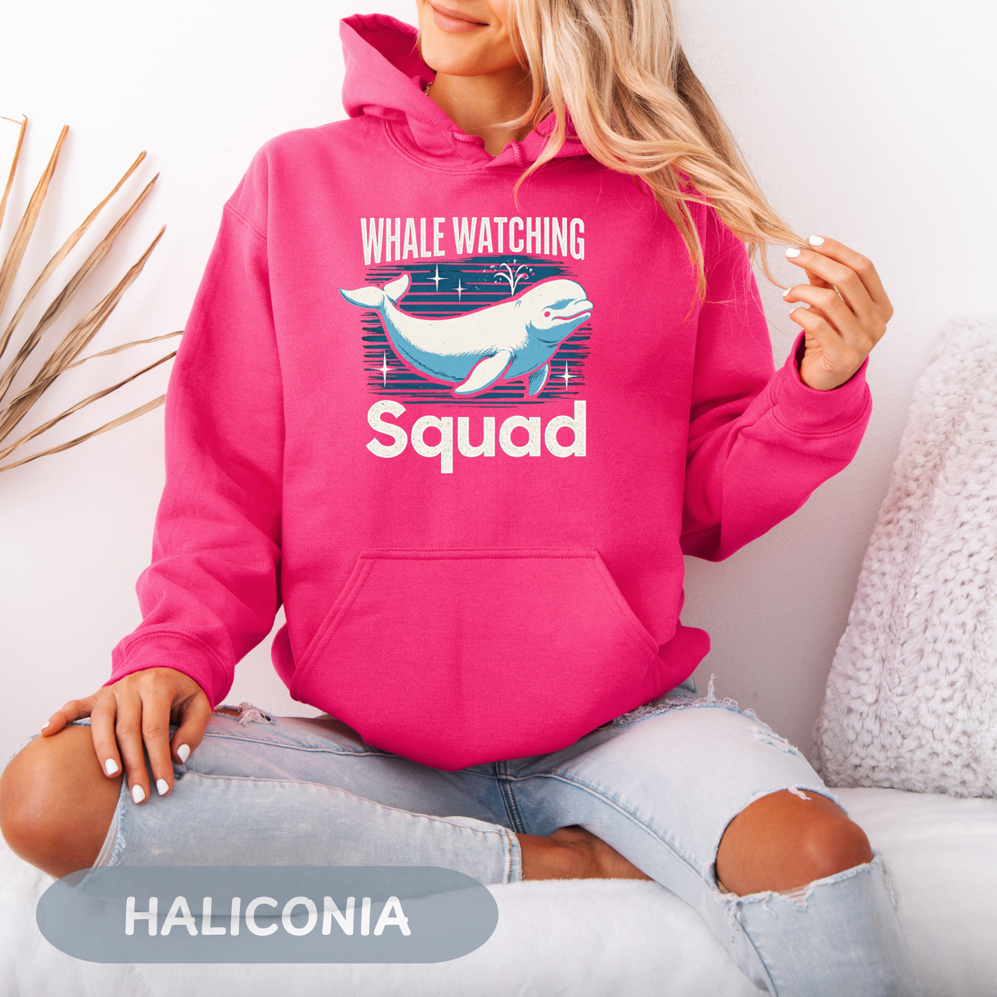 Whale Watching Squad Hoodie, Blue Whale Shirt, Beluga Whale, Maui Excursion, Alaskan Cruise, Whale Gift