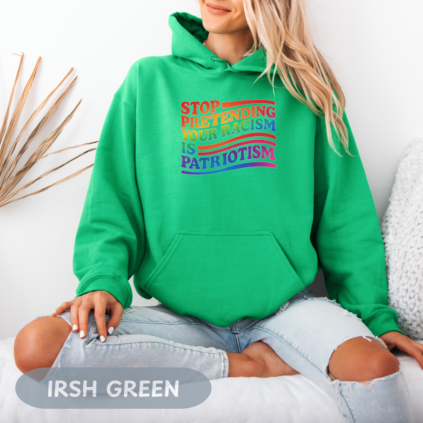 Pride Month Unisex Hooded Hoodie, Pride Month Hoodie, Stop Racism Hoodie, LGBT Hoodie, Queer Hoodie, Bisexual Pride