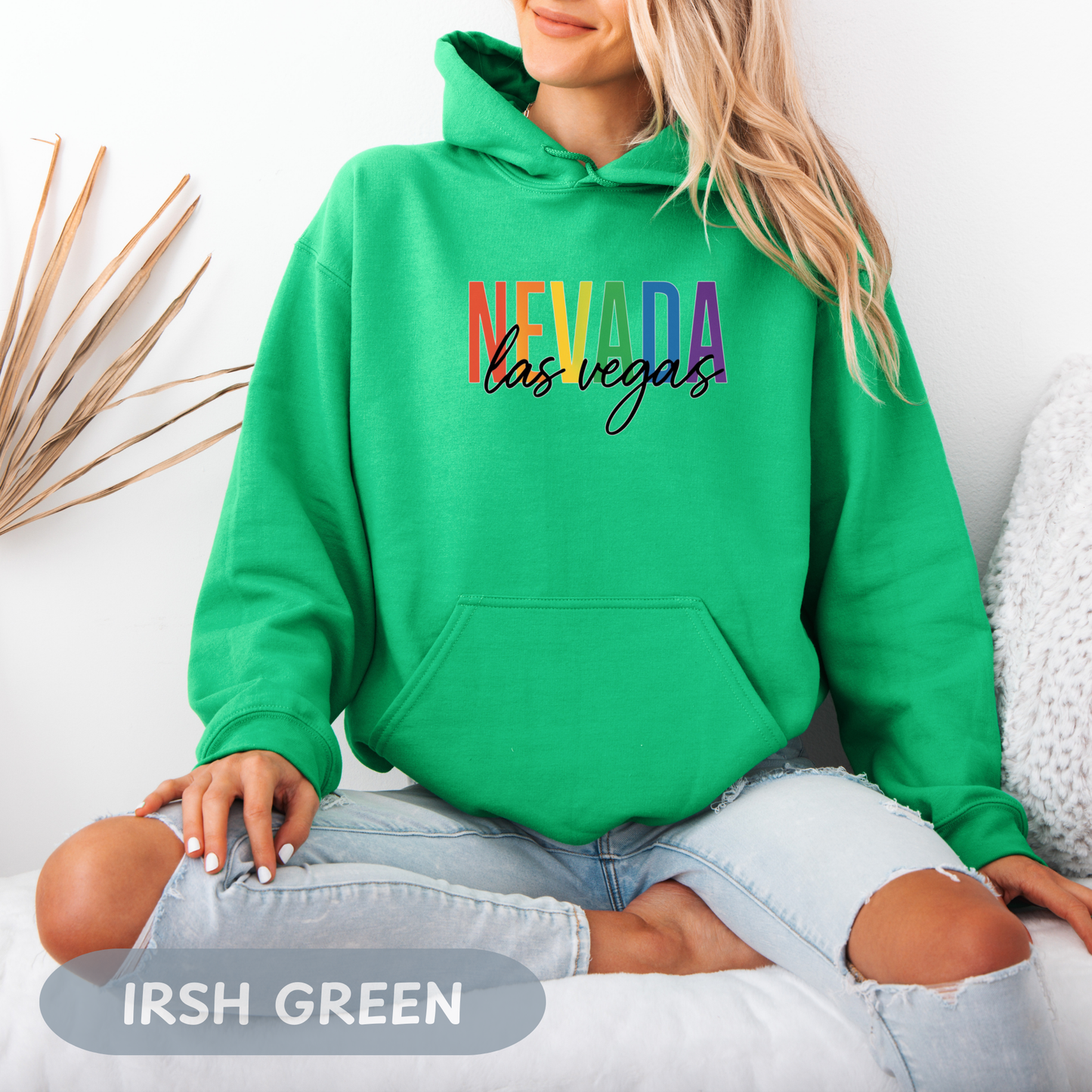 Pride Month Las Vegas Nevada Hoodie, Bisexual Pride Sweatshirt, Transgender Hoodie, Queer Shirt, LGBT Apparel
