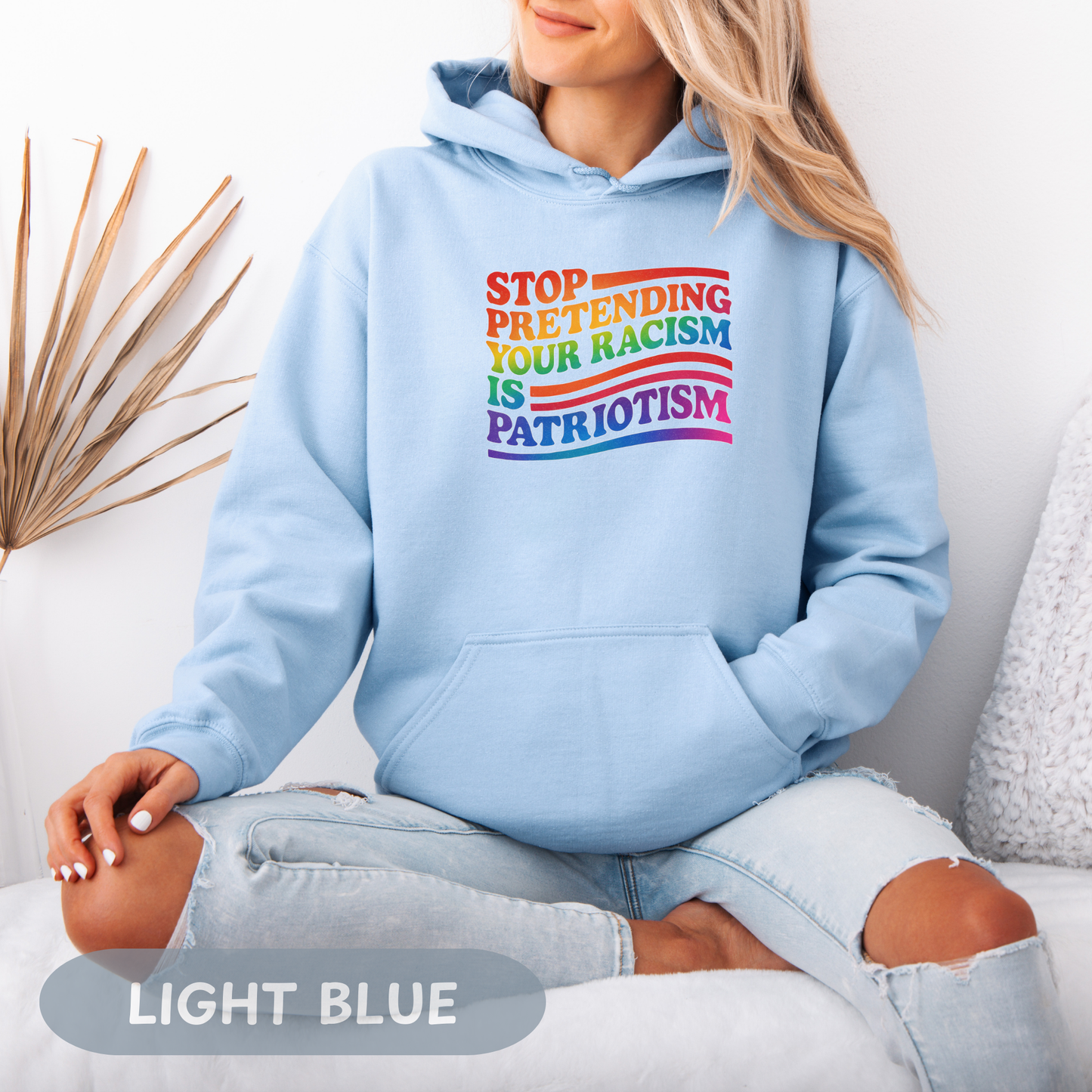 Pride Month Unisex Hooded Hoodie, Pride Month Hoodie, Stop Racism Hoodie, LGBT Hoodie, Queer Hoodie, Bisexual Pride