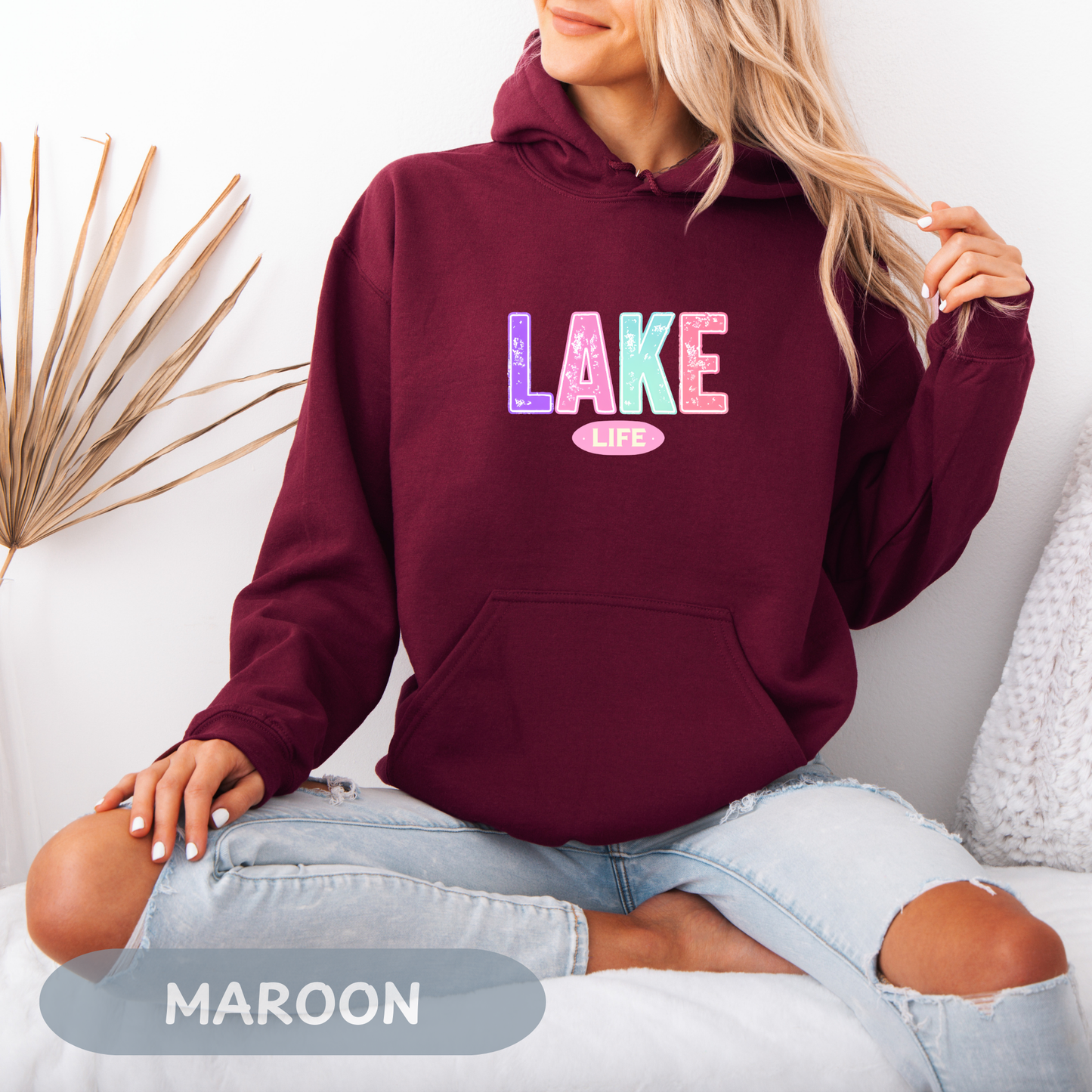 Lake Life Hoodie, Lake Bum Sweatshirt, Lake Vibes, Camping Hoodie, Lake House Gift, Nature Hoodie, Lake Vacation