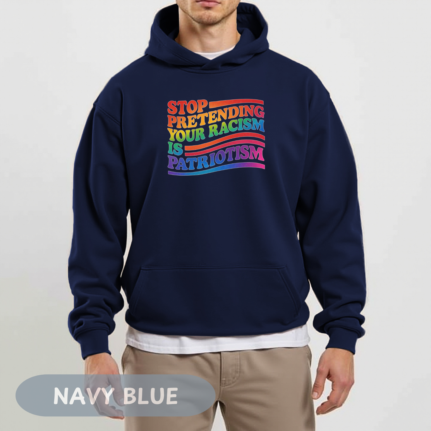 Pride Month Unisex Hooded Hoodie, Pride Month Hoodie, Stop Racism Hoodie, LGBT Hoodie, Queer Hoodie, Bisexual Pride