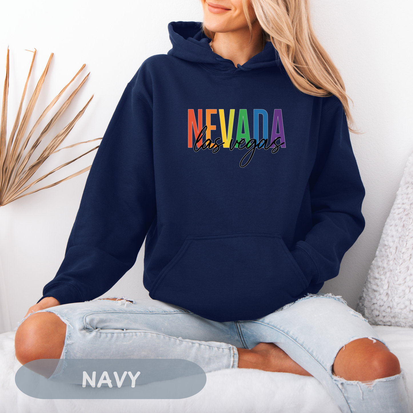 Pride Month Las Vegas Nevada Hoodie, Bisexual Pride Sweatshirt, Transgender Hoodie, Queer Shirt, LGBT Apparel