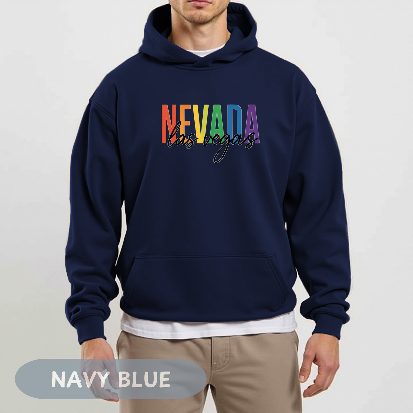 Pride Month Las Vegas Nevada Hoodie, Bisexual Pride Sweatshirt, Transgender Hoodie, Queer Shirt, LGBT Apparel