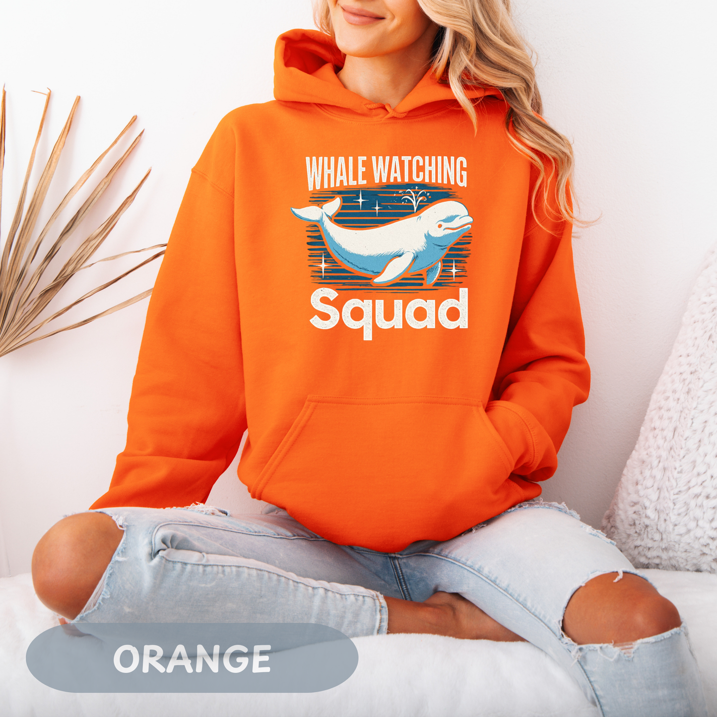 Whale Watching Squad Hoodie, Blue Whale Shirt, Beluga Whale, Maui Excursion, Alaskan Cruise, Whale Gift