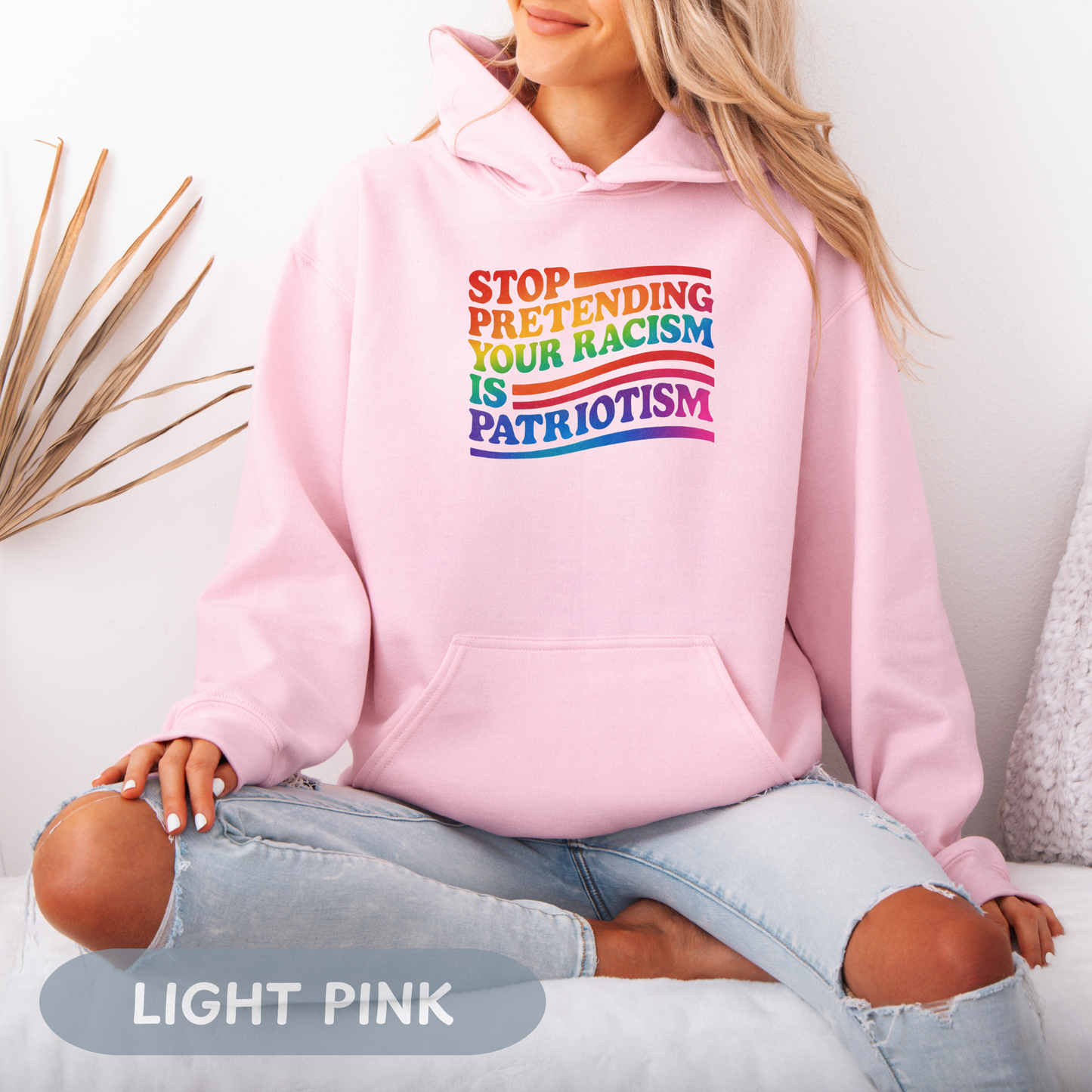 Pride Month Unisex Hooded Hoodie, Pride Month Hoodie, Stop Racism Hoodie, LGBT Hoodie, Queer Hoodie, Bisexual Pride