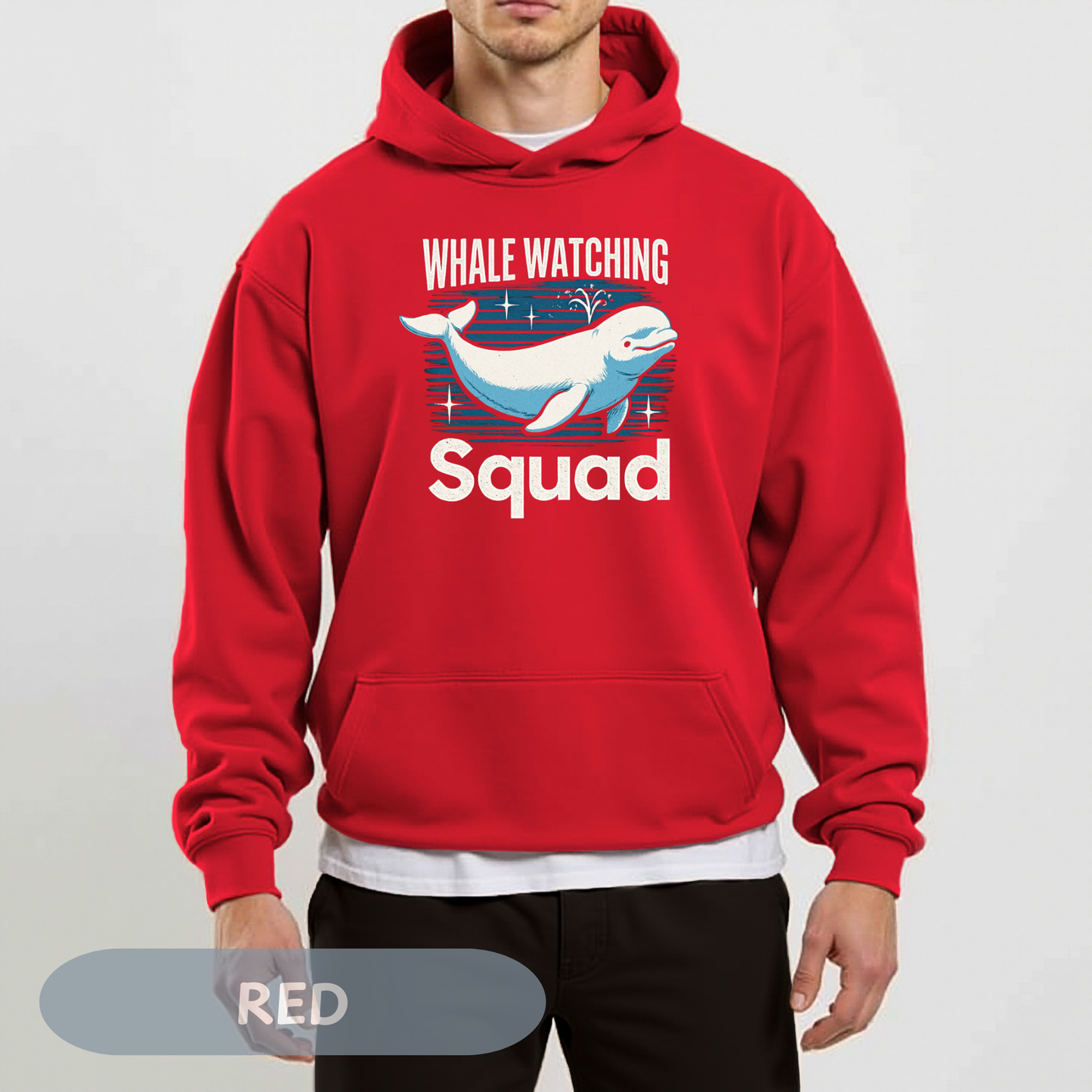 Whale Watching Squad Hoodie, Blue Whale Shirt, Beluga Whale, Maui Excursion, Alaskan Cruise, Whale Gift