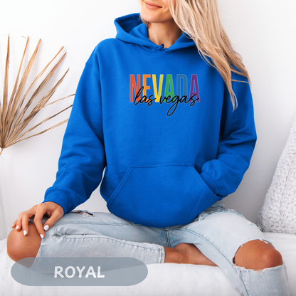 Pride Month Las Vegas Nevada Hoodie, Bisexual Pride Sweatshirt, Transgender Hoodie, Queer Shirt, LGBT Apparel