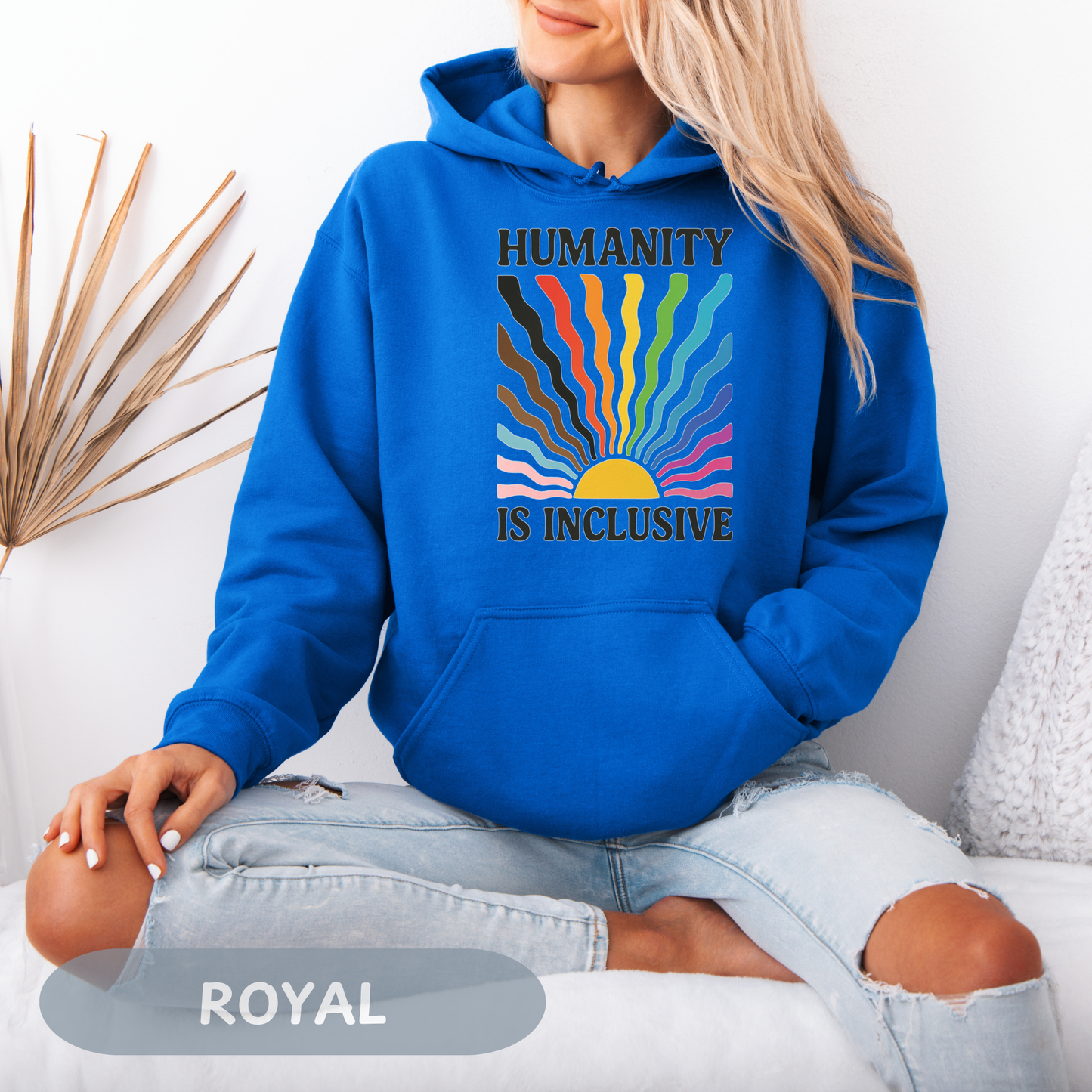 Pride Month Hoodie, Humanity is Inclusive, Pridemonth, Bi Pride Hoodie, Queer Hoodie, LGBT Pride Outfit, Gay Rights Hoodie, Gay awareness