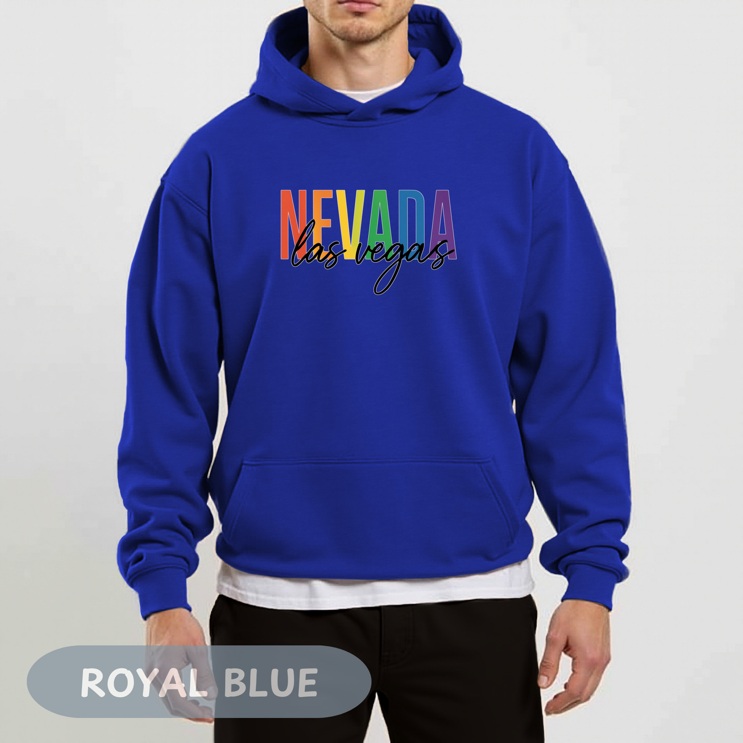 Pride Month Las Vegas Nevada Hoodie, Bisexual Pride Sweatshirt, Transgender Hoodie, Queer Shirt, LGBT Apparel