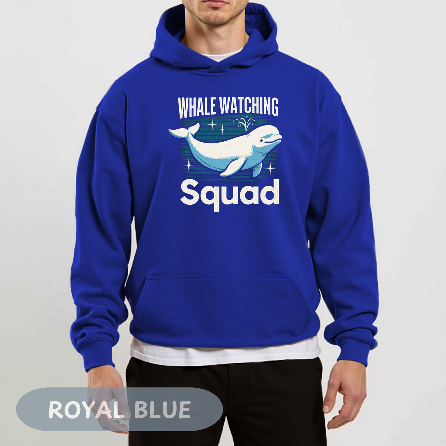 Whale Watching Squad Hoodie, Blue Whale Shirt, Beluga Whale, Maui Excursion, Alaskan Cruise, Whale Gift