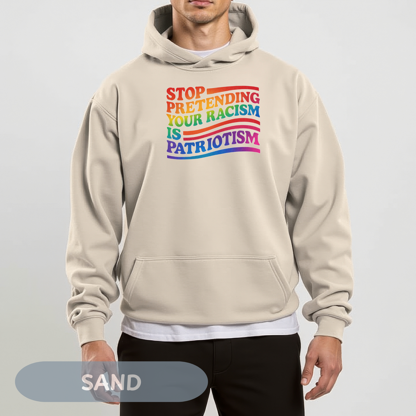 Pride Month Unisex Hooded Hoodie, Pride Month Hoodie, Stop Racism Hoodie, LGBT Hoodie, Queer Hoodie, Bisexual Pride