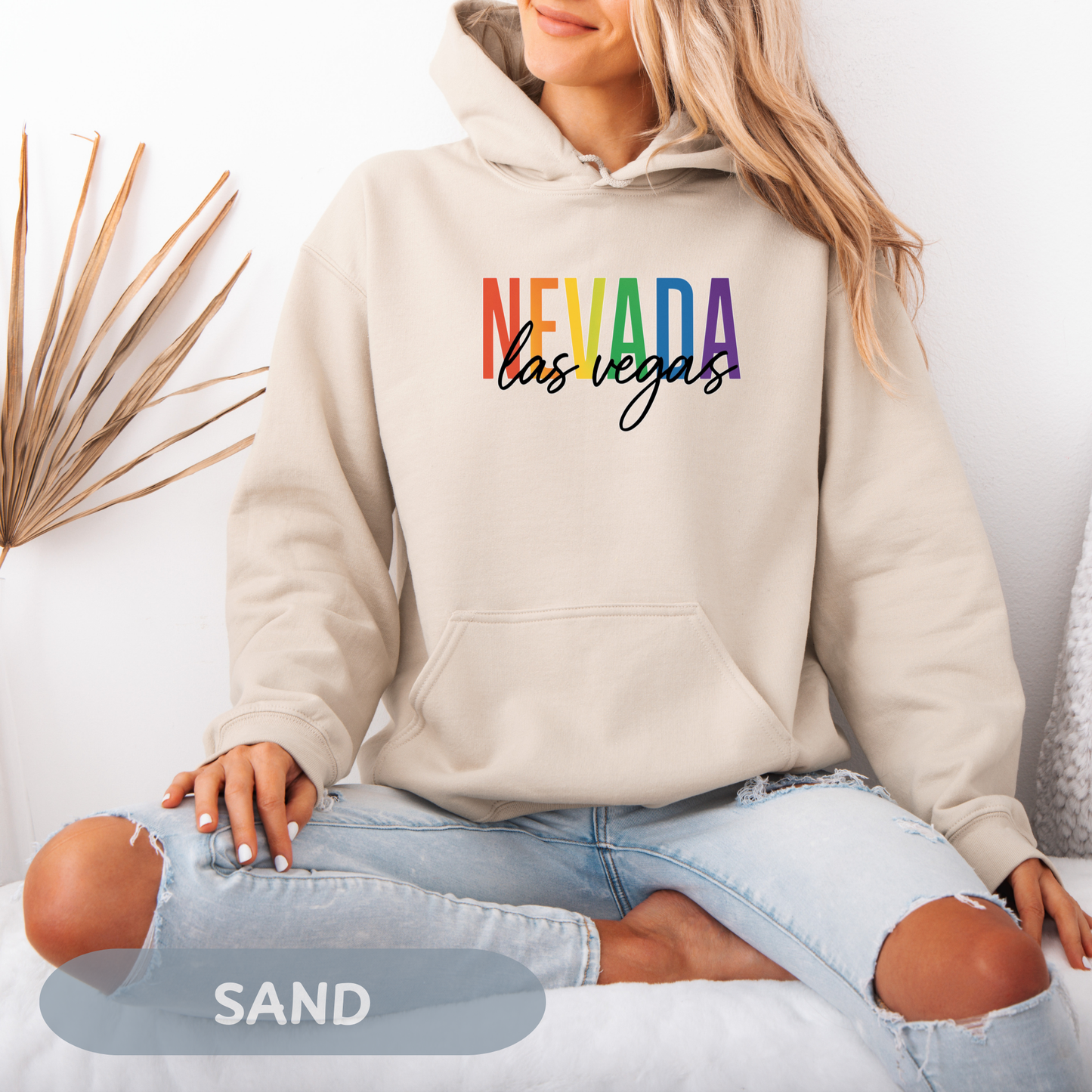 Pride Month Las Vegas Nevada Hoodie, Bisexual Pride Sweatshirt, Transgender Hoodie, Queer Shirt, LGBT Apparel