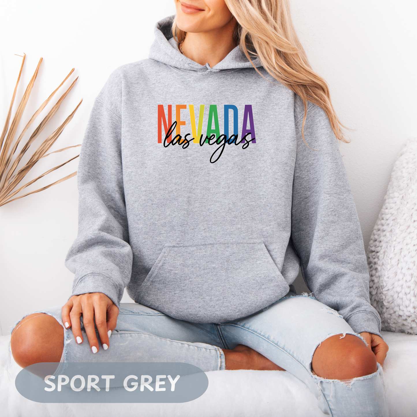 Pride Month Las Vegas Nevada Hoodie, Bisexual Pride Sweatshirt, Transgender Hoodie, Queer Shirt, LGBT Apparel