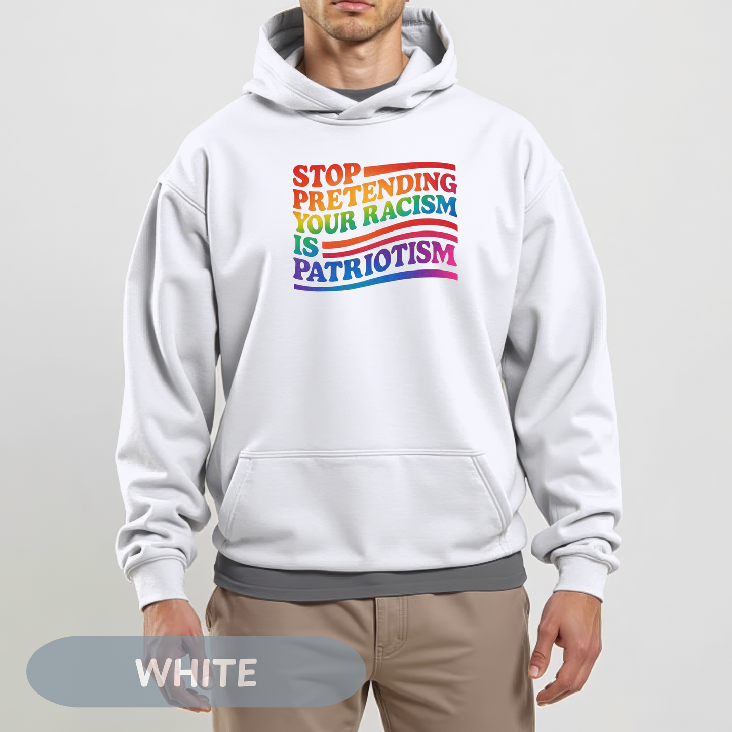 Pride Month Unisex Hooded Hoodie, Pride Month Hoodie, Stop Racism Hoodie, LGBT Hoodie, Queer Hoodie, Bisexual Pride