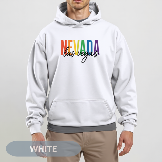 Pride Month Las Vegas Nevada Hoodie, Bisexual Pride Sweatshirt, Transgender Hoodie, Queer Shirt, LGBT Apparel