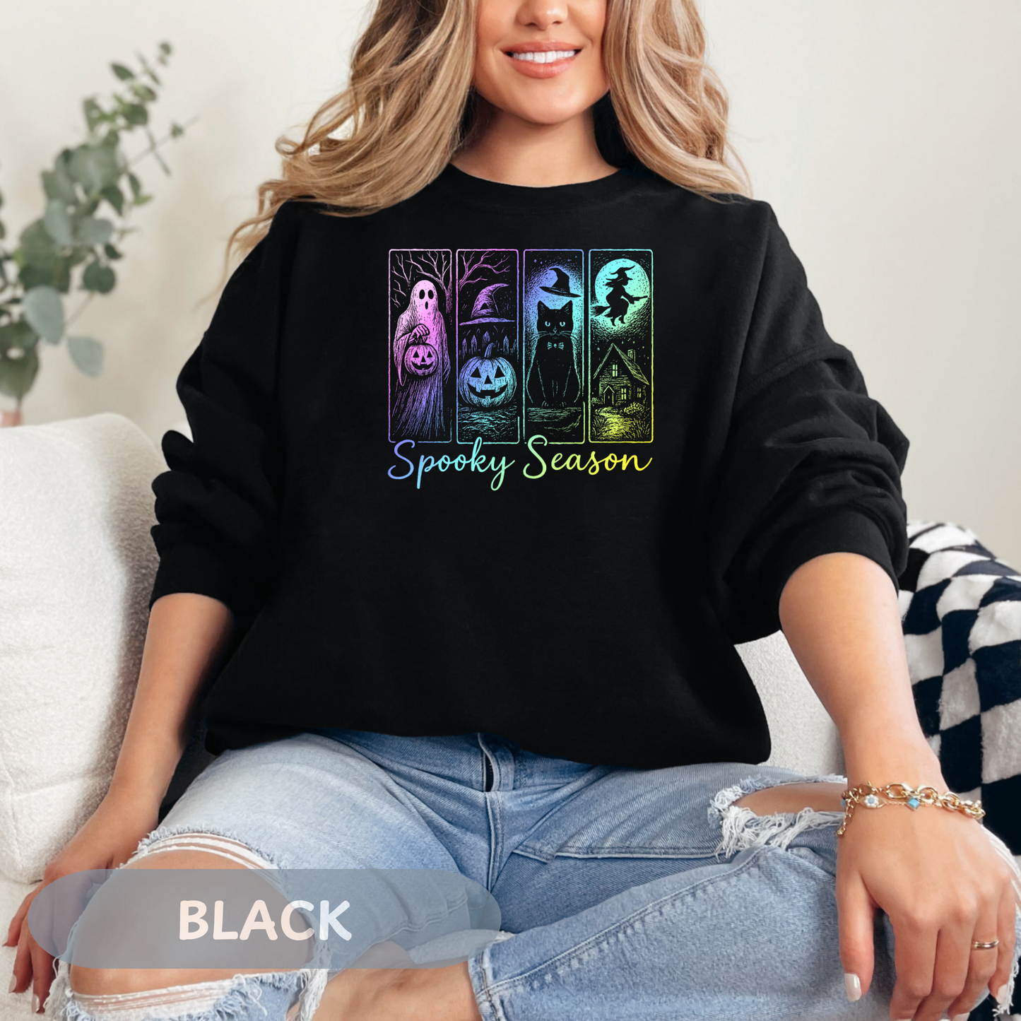 Spooky SeasonSweatshirt, Halloween Sweater, Unisex Sweatshirt, Cozy