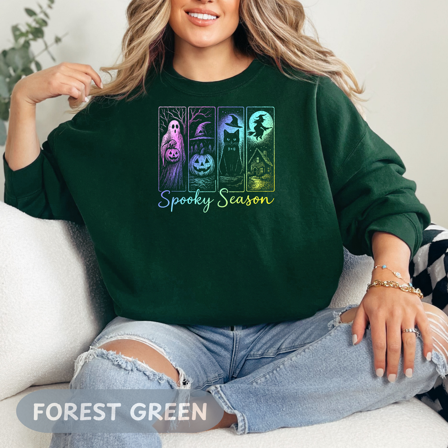 Spooky SeasonSweatshirt, Halloween Sweater, Unisex Sweatshirt, Cozy