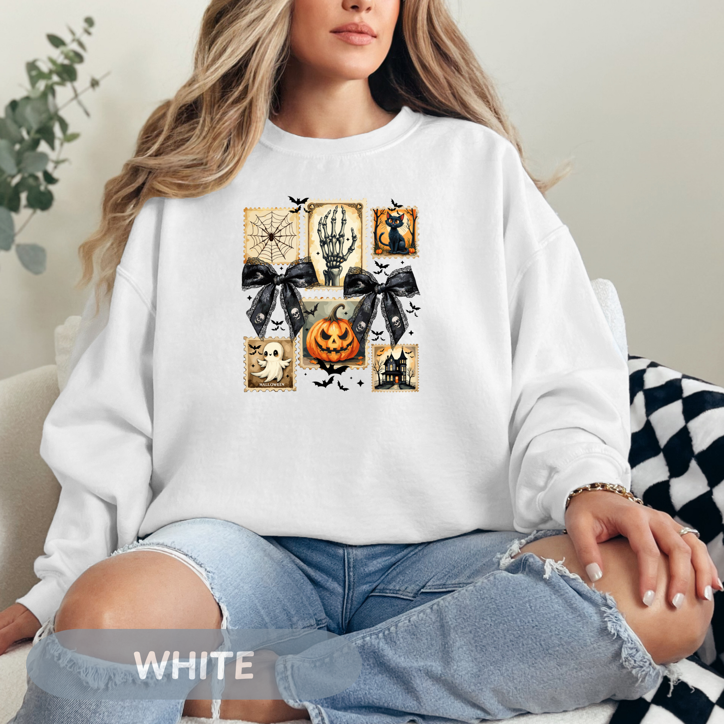 Halloween themed sweatshirt, Pumpkin Sweater,  Fall Sweater For Mom,