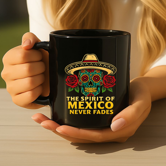 Mexican Spirit Day of the Dead Mug, Hispanic Heritage, Mexican Pride, Immigrant Rights, Mexican Culture, Brown Pride