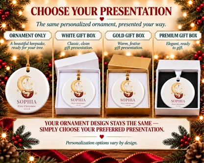 Personalized Baby Photo First Christmas Ornament