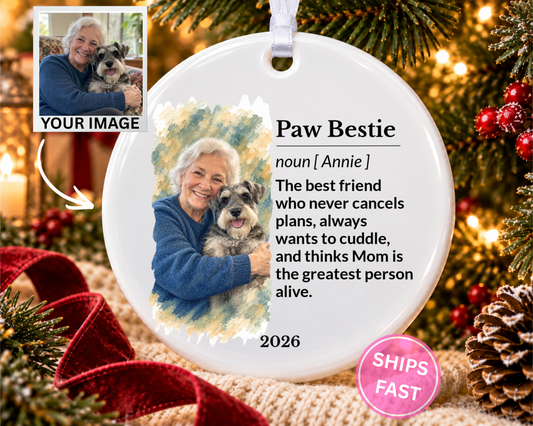Personalized Dog Dad Ornament, Pet Christmas Ornament, Dog Dad Gift, Gift For Dog Dad, Custom Pet Ornament, Personalized Pet Ornament