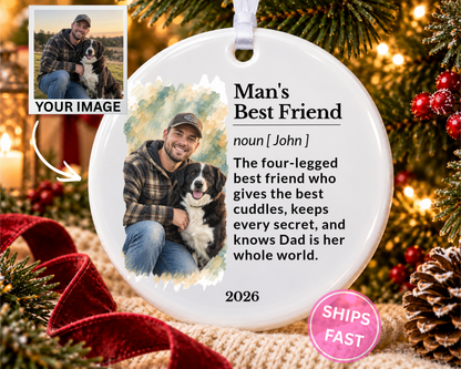 Personalized Dog Ornament, Ceramic Ornament, Personalized Christmas Ornament, Pet Ornament, Pet Christmas Ornament, Custom Pet Ornament