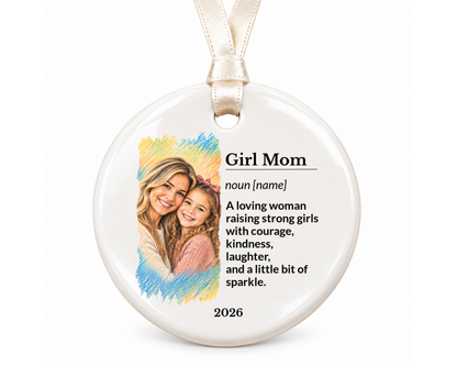 Personalized Mama Ornament, Custom Ornament, Mama Gifts, Mama Christmas, Family Ornament, Ceramic Ornament, Stocking Stuffer