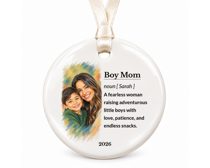 Personalized Papa Ornament, Family Ornament, Papa Gifts, Gifts For Papa, Gift Papa, Custom Ornament, Ceramic Ornament, Stocking Stuffer
