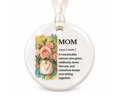 Personalized Girl Dad Ornament, Custom Ornament, Girl Dad Gift, Daddys Girl, Family Ornament, Ceramic Ornament, Stocking Stuffer