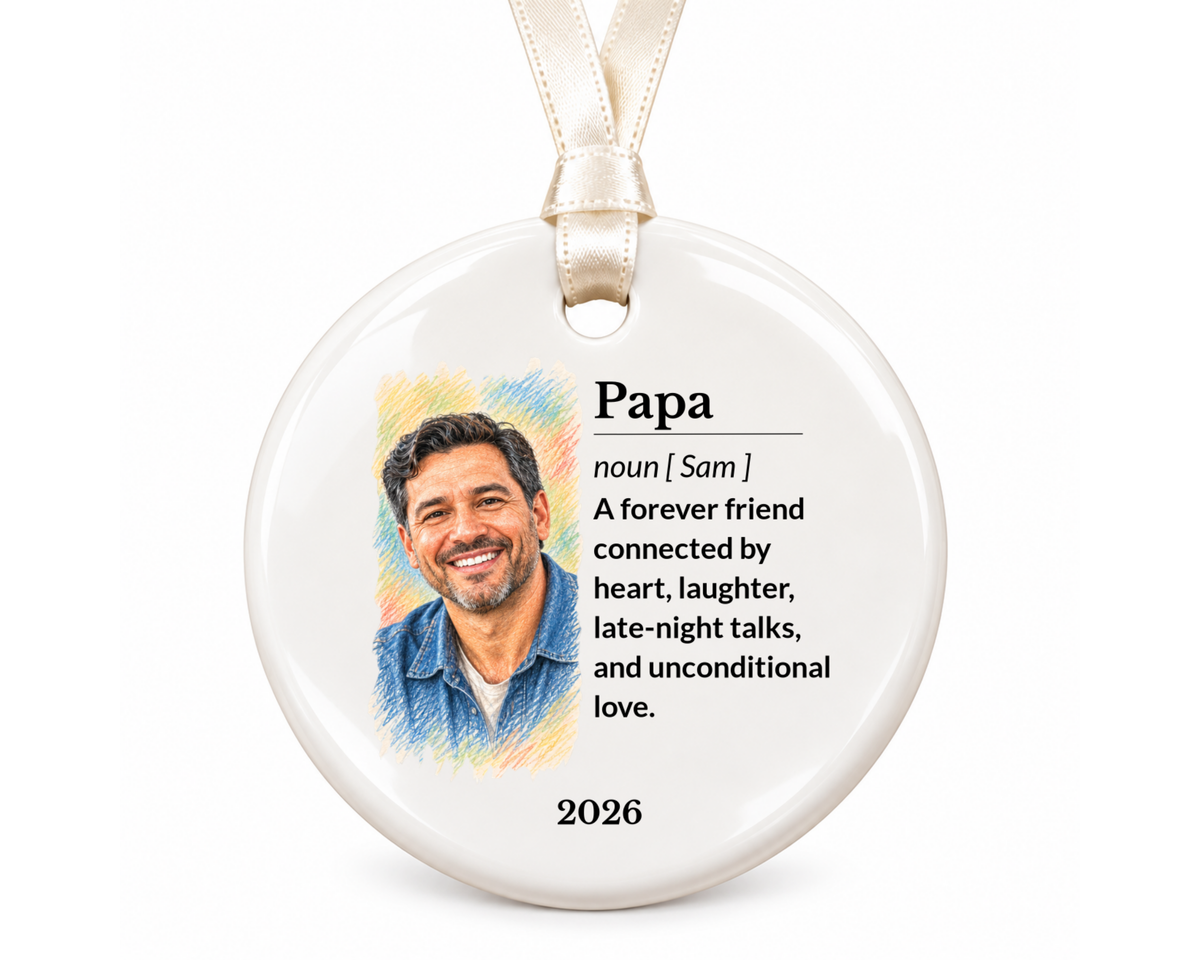 Personalized Girl Mom Ornament, Family Ornament, Custom Ornament, Ceramic Ornament, Stocking Stuffer, Name Ornament, Unique Ornament