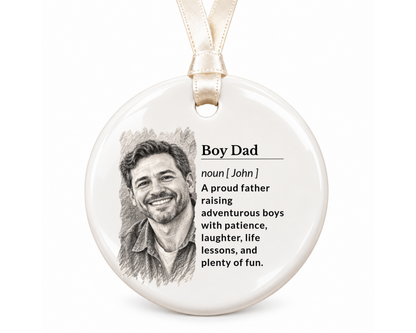 Personalized Girl Mom Ornament, Family Ornament, Custom Ornament, Ceramic Ornament, Stocking Stuffer, Name Ornament, Unique Ornament