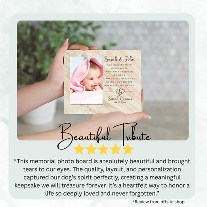 Baptism Gift, Personalized Godparent Photo Board, Custom Godparent Picture Board, Faith Keepsake Gift, Godparent Proposal Unique Photo Decor personalized photo board — image 8 of 13