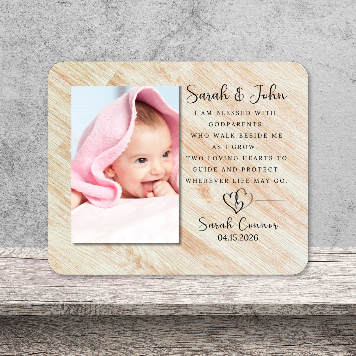 Godparent Proposal, Personalized Godparent Photo Board, Custom Godparent Picture Board, Faith Keepsake Gift, Godparent Proposal Custom Gift personalized photo board — image 11 of 13