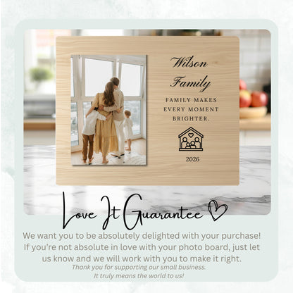 Family Gift, Personalized Family Photo Board, Custom Family Picture Board, Memory Photo Board, Family Keepsake Personalized Photo Gift personalized photo board — image 6 of 13