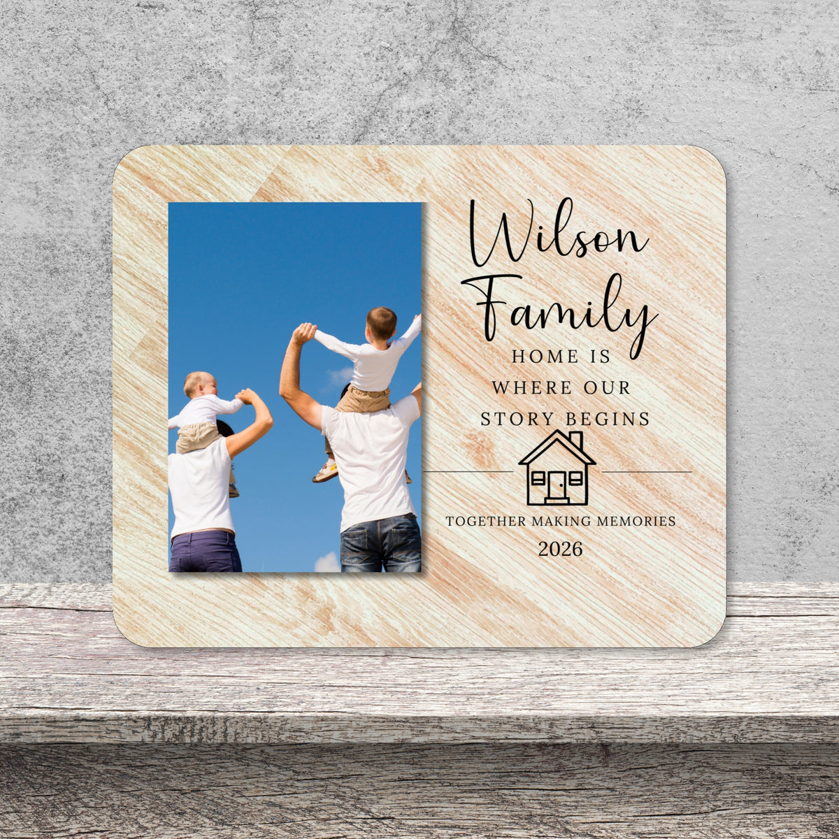 Family Gift, Personalized Family Photo Board, Custom Family Picture Board, Memory Photo Board, Family Keepsake Personalized Photo Gift personalized photo board — image 11 of 13