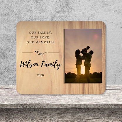 Family Gift, Personalized Family Photo Board, Custom Family Picture Board, Memory Photo Board, Family Keepsake Personalized Photo Gift personalized photo board — image 12 of 13