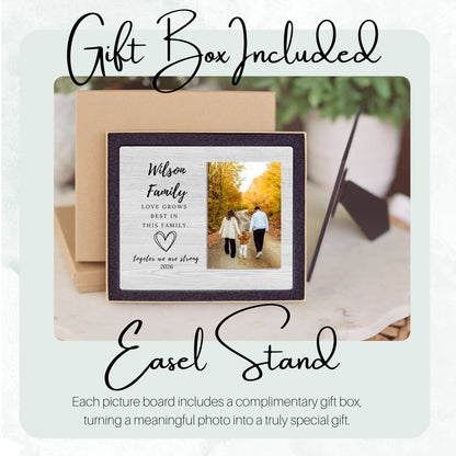 Family Keepsake, Personalized Family Photo Board, Custom Family Picture Board, Photo Gift, Family Keepsake Personalized Photo Gift personalized photo board — image 5 of 13
